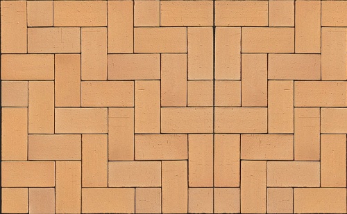 Тротуарная клинкерная брусчатка Muhr №02 Gelb-bunt, 200*100*52 мм